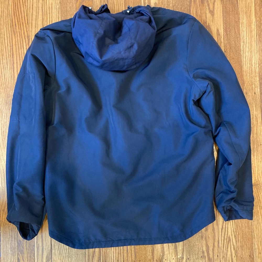 Lacoste Reversible French blue hooded jacket, medium size like new. - Picture 6 of 7